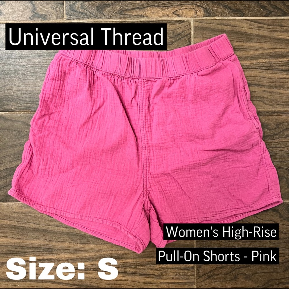 Universal Thread Women's High-Rise Pull-On Shorts Pink